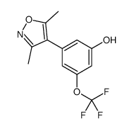 3-(3,5-dimethyl-1,2-oxazol-4-yl)-5-(trifluoromethoxy)phenol结构式