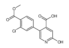 5-(3-chloro-4-methoxycarbonylphenyl)-2-oxo-1H-pyridine-4-carboxylic acid结构式
