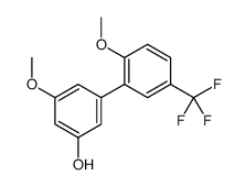 3-methoxy-5-[2-methoxy-5-(trifluoromethyl)phenyl]phenol结构式