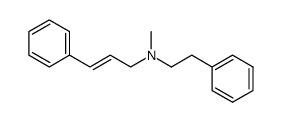 N-methyl-N-(3-phenyl-2-propenyl)benzeneethanamine Structure