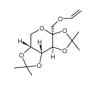 2,3:4,5-di-O-isopropylidene-1-O-vinyl-β-D-fructopyranose Structure