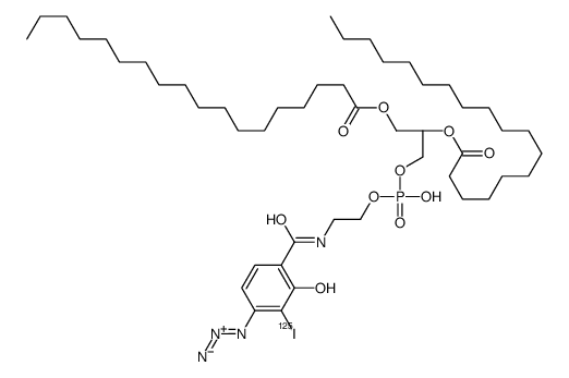 1,2-distearoyl-sn-glycero-3-phospho-N-(4-azido-3-iodo-2-hydroxybenzoyl)ethanolamine Structure