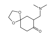 7-dimethylaminomethyl-1,4-dioxa-spiro[4.5]decan-8-one结构式