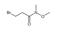 3-溴-N-甲氧基-N-甲基丙酰胺结构式