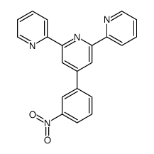 4-(3-nitrophenyl)-2,6-dipyridin-2-ylpyridine结构式