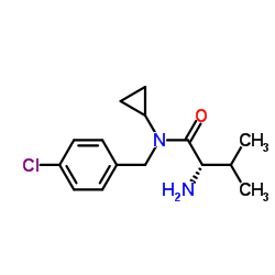N-(4-Chlorobenzyl)-N-cyclopropyl-L-valinamide Structure