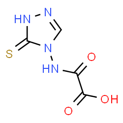 Acetic acid,[(1,5-dihydro-5-thioxo-4H-1,2,4-triazol-4-yl)amino]oxo- (9CI)结构式