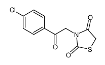 3-[2-(4-chlorophenyl)-2-oxoethyl]-1,3-thiazolidine-2,4-dione Structure