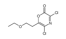 2H-1,4-Oxazin-2-one,3,5-dichloro-6-(2-ethoxyethyl)-结构式