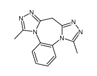 6,12-dimethyl-9H-bis[1,2,4]triazolo[4,3-a:3',4'-d][1,5]benzodiazepine Structure