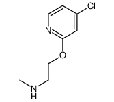 2-(4-chloropyridin-2-yl)oxy-N-methylethanamine Structure