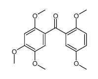 (2,4,5-trimethoxyphenyl) (2',5'-dimethoxyphenyl)methanone结构式