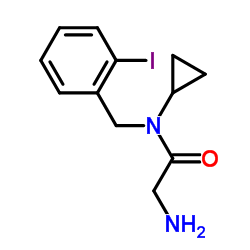 N-Cyclopropyl-N-(2-iodobenzyl)glycinamide结构式