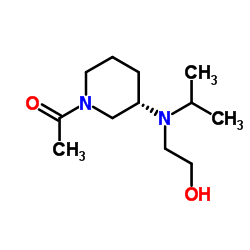 1-{(3S)-3-[(2-Hydroxyethyl)(isopropyl)amino]-1-piperidinyl}ethanone结构式