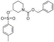 (R)-3-(Toluene-4-sulfonyloxy)-piperidine-1-carboxylic acid benzyl ester结构式