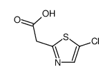 2-(5-chloro-1,3-thiazol-2-yl)acetic acid structure