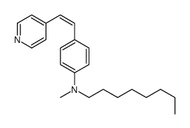 N-methyl-N-octyl-4-(2-pyridin-4-ylethenyl)aniline结构式