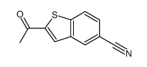2-acetyl-1-benzothiophene-5-carbonitrile Structure