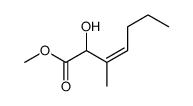 methyl 2-hydroxy-3-methylhept-3-enoate结构式