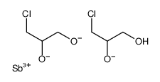 3-chloro-2-[[4-(chloromethyl)-1,3,2-dioxastibolan-2-yl]oxy]propan-1-ol Structure