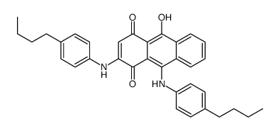 2,9-bis(4-butylanilino)-10-hydroxyanthracene-1,4-dione Structure