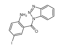 (2-amino-5-iodophenyl) (benzotriazole-1-yl)methanone结构式