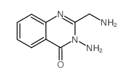3-Amino-2-(aminomethyl)quinazolin-4(3H)-one Structure