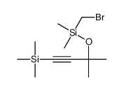 bromomethyl-dimethyl-(2-methyl-4-trimethylsilylbut-3-yn-2-yl)oxysilane Structure
