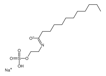 sodium hydrogen N-[2-(sulphonatooxy)ethyl]lauramidate Structure