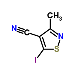 5-Iodo-3-methyl-1,2-thiazole-4-carbonitrile Structure