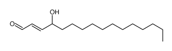 (E)-4-hydroxyhexadec-2-enal Structure