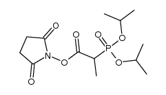 2,5-dioxopyrrolidin-1-yl 2-(diisopropoxyphosphoryl)propanoate结构式