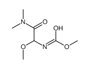 Carbamic acid,[2-(dimethylamino)-1-methoxy-2-oxoethyl]-,methyl ester (9CI)结构式