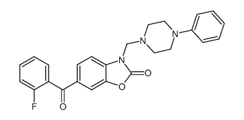 6-(2-Fluoro-benzoyl)-3-(4-phenyl-piperazin-1-ylmethyl)-3H-benzooxazol-2-one Structure