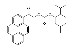 2-isopropyl-5-methylcyclohexyl 2-oxo-2-(pyren-1-yl)ethyl carbonate Structure