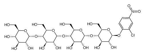 o-chloro-p-nitrophenyl β-maltotetraoside Structure