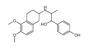 4-[2-[(5,6-dimethoxy-1,2,3,4-tetrahydronaphthalen-2-yl)amino]-1-hydroxypropyl]phenol Structure