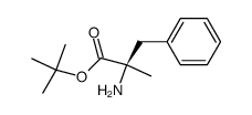 (R)-2-amino-2-methyl-3-phenylpropanoic acid tert-butyl ester结构式