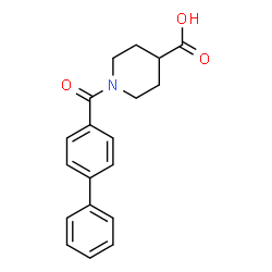 1-(Biphenyl-4-carbonyl)-piperidine-4-carboxylic acid Structure