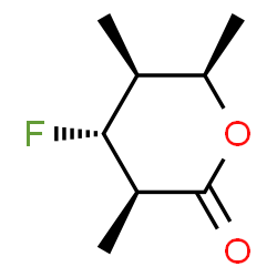 2H-Pyran-2-one,4-fluorotetrahydro-3,5,6-trimethyl-,[3R-(3alpha,4beta,5alpha,6alpha)]-(9CI) picture