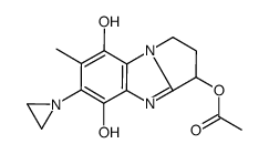 6-(1-aziridinyl)-2,3-dihydro-3-acetoxy-5,8-dihydroxy-7-methyl-1H-pyrrolo(1,2-a)benzimidazole Structure