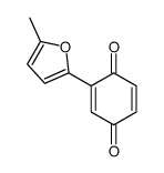 2-(5-methylfuran-2-yl)cyclohexa-2,5-diene-1,4-dione结构式