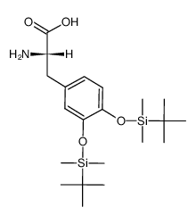 3,4-bis(tert-butyldimethylsilyloxy)-L-phenylalanine Structure