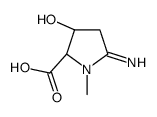Proline, 3-hydroxy-5-imino-1-methyl- (9CI)结构式