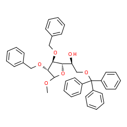 1-O-Methyl-2-O,3-O-dibenzyl-6-O-(triphenylmethyl)-L-altrofuranose picture