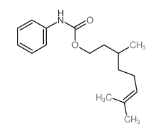 6-Octen-1-ol,3,7-dimethyl-, 1-(N-phenylcarbamate) Structure