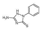 5-AMINO-2-PHENYL-2,4-DIHYDRO-3H-1,2,4-TRIAZOLE-3-THIONE Structure