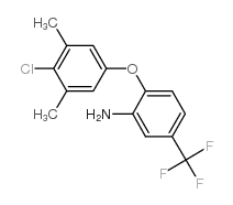 3-amino-4-(4-chloro-3,5-dimethylphenoxy)benzotrifluoride structure