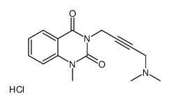 3-[4-(dimethylamino)but-2-ynyl]-1-methylquinazoline-2,4-dione,hydrochloride结构式