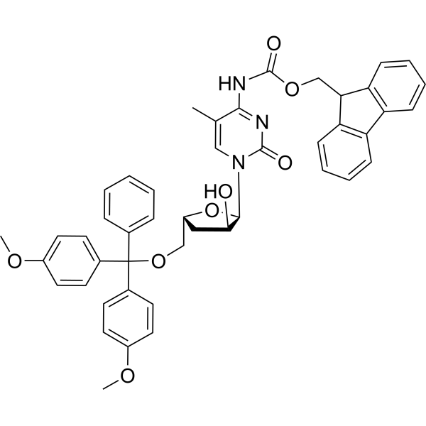 2'-Deoxy-5'-O-DMT-N4-Fmoc-5-methylcytidine结构式